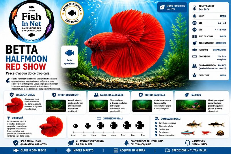 BETTA MASCHIO HALFMOON RED SHOW