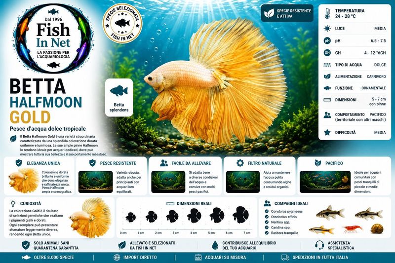 BETTA MASCHIO HALFMOON GOLD