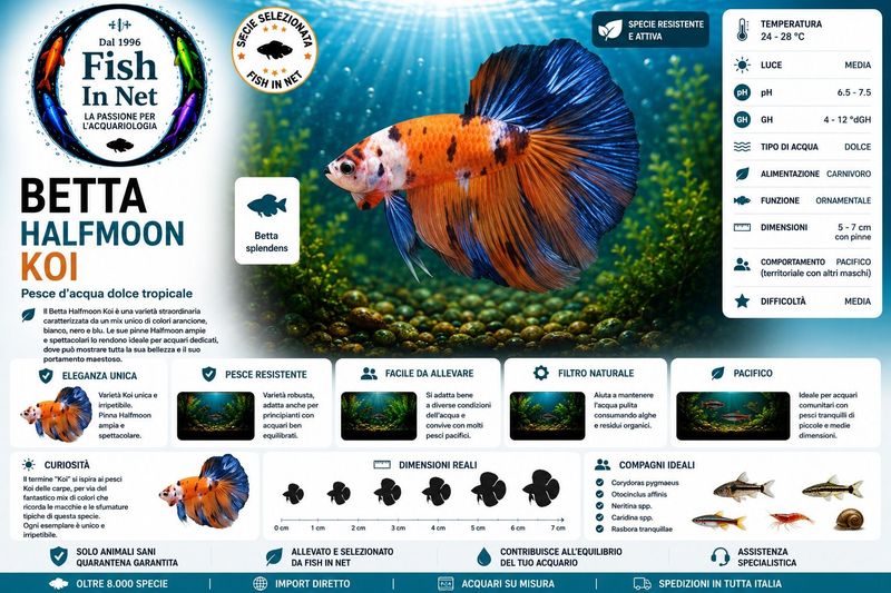 BETTA MASCHIO HALFMOON KOI