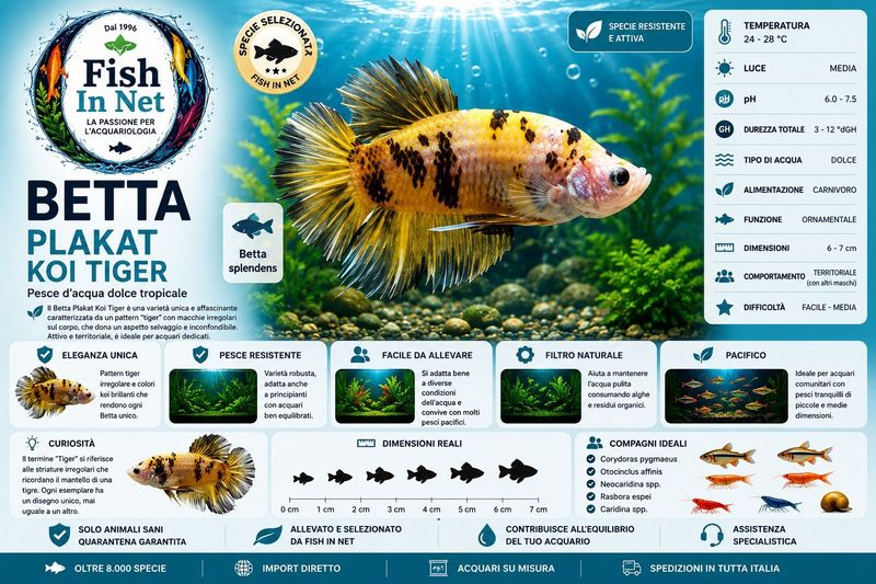 BETTA MASCHIO PLAKAT KOI TIGER