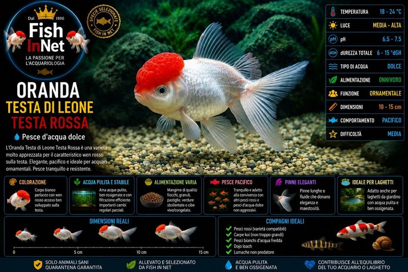 TESTA DI LEONE TESTA ROSSA 10-12-CM PREMIUM QUALITY