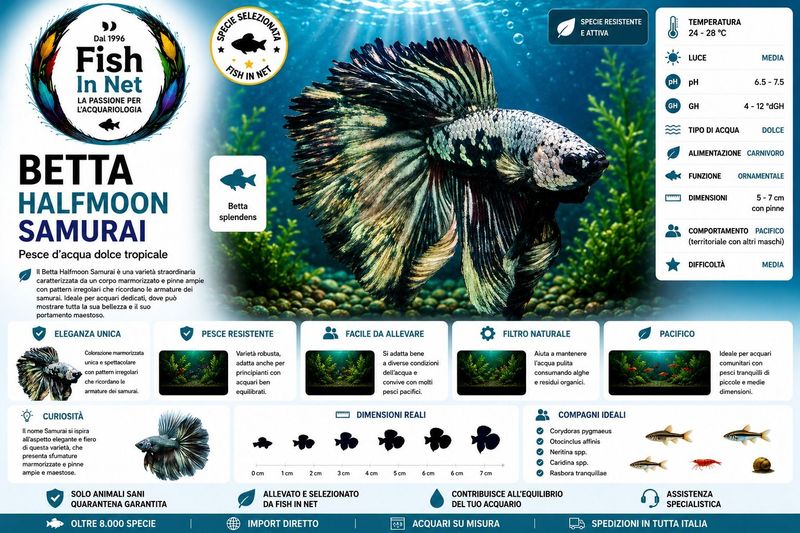 BETTA MASCHIO HALFMOON SAMURAI