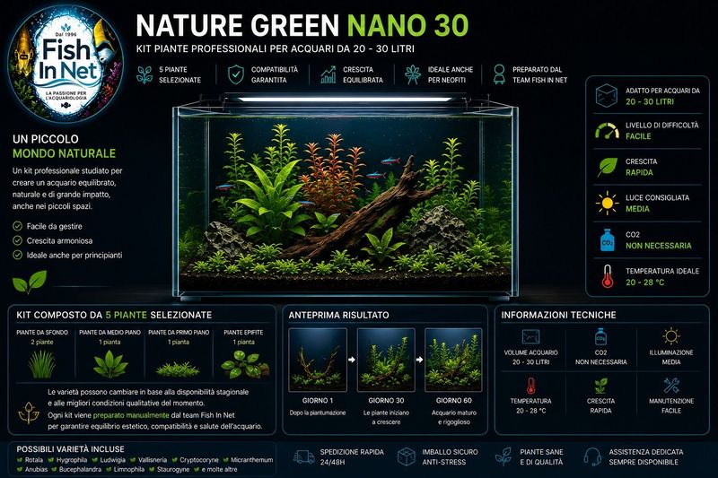 Nature Green Nano 30L/5 piante Nature Green Nano 30L/5 piante