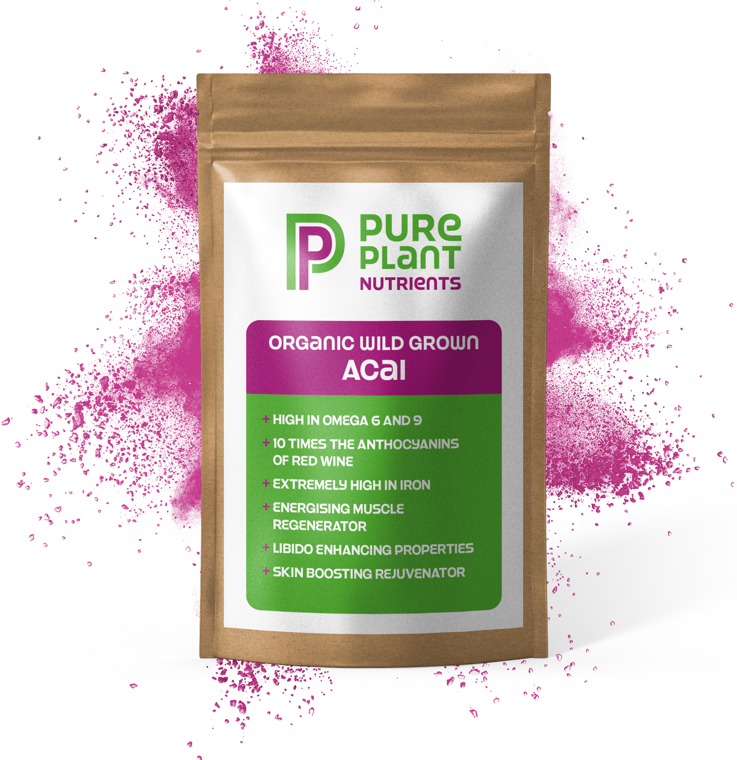 ORGANIC PURE STRENGTH 250 GRAM 100% BRAZILIAN ACAI BERRY POWDER.  COMPLETE DETOXIFYING AND REPLENISHING. PURE OPTIMAL BODY ANTIOXIDANT NUTRITION. FREE UK POSTAGE.