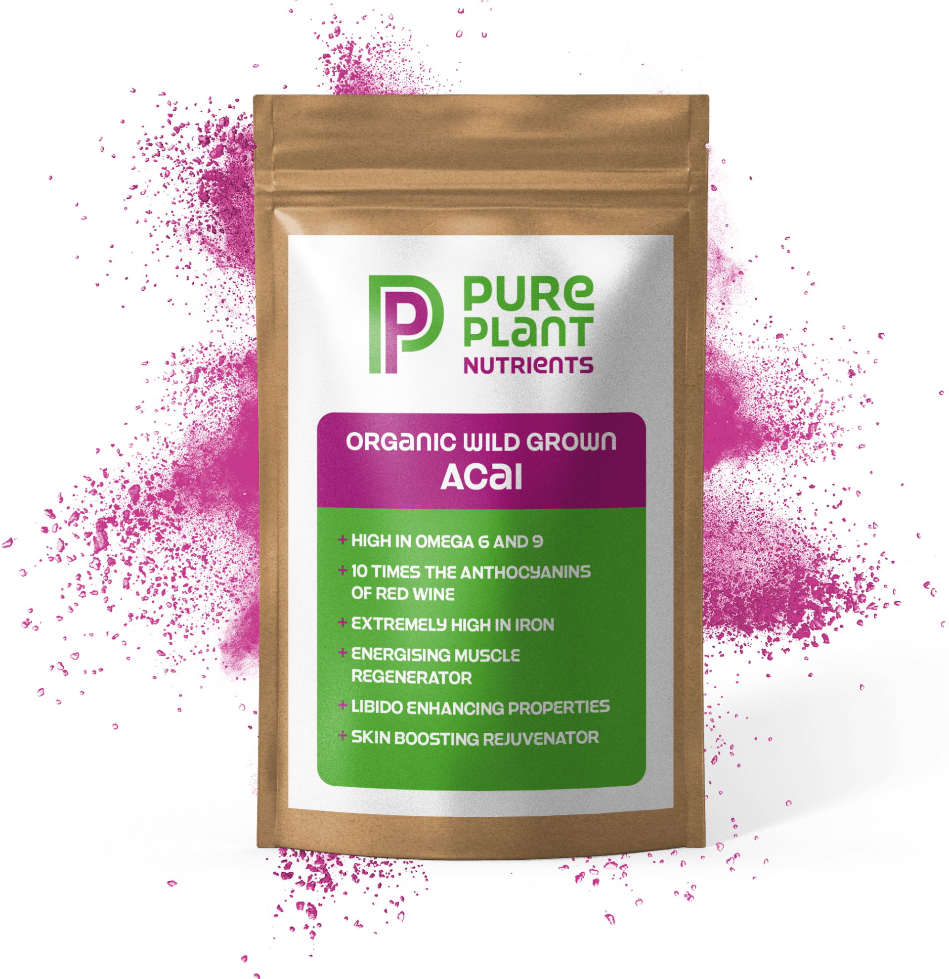 ACAI BERRY POWDER, BRAZILIAN, ORGANIC HIGH GRADE - 150g