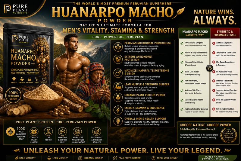 HUANARPO MACHO POWDER, ORGANIC, PERUVIAN - 250g - AKA PERUVIAN VIAGRA HUANARPO MACHO POWDER, ORGANIC, PERUVIAN - 250g - AKA PERUVIAN VIAGRA