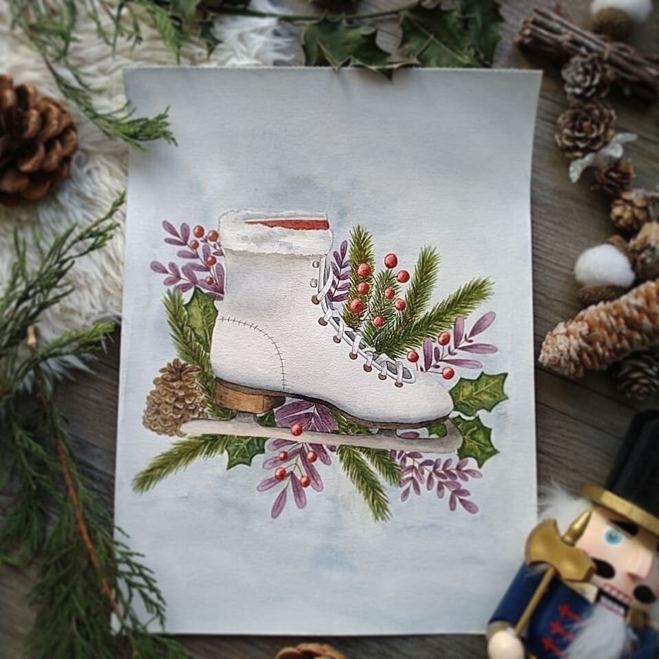 Carte A5 - &quot;Féérie d&#39;hiver&quot;