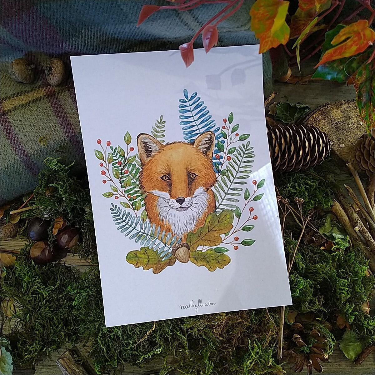 Carte A5 - &quot;Le renard&quot;