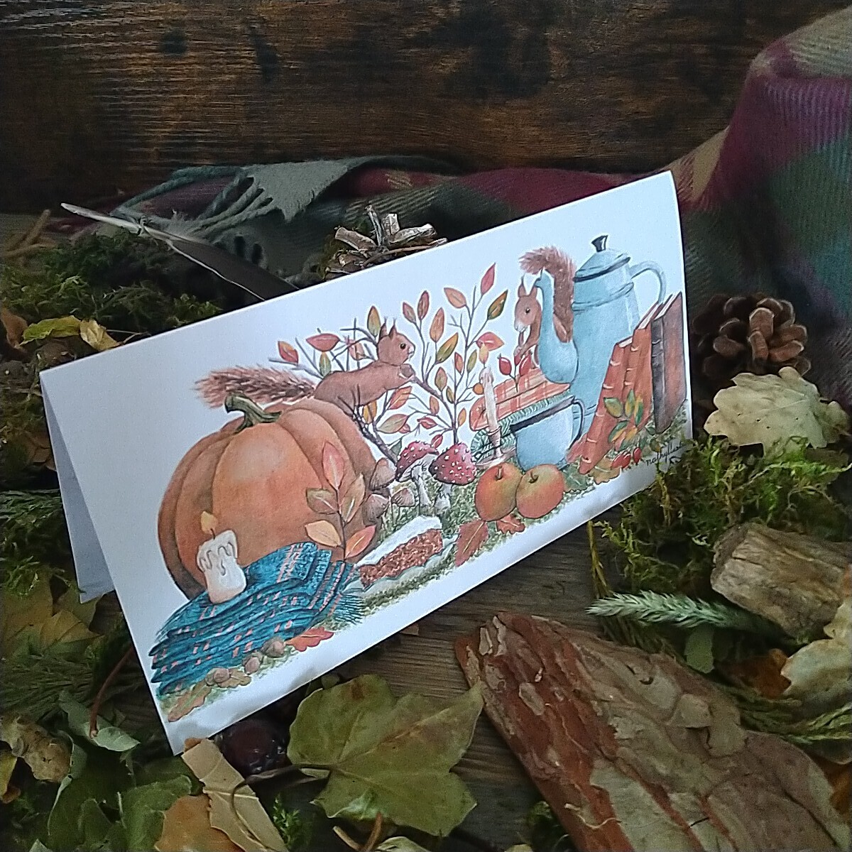 Carte 2 faces &quot;Mes favoris d&#39;Automne&quot;