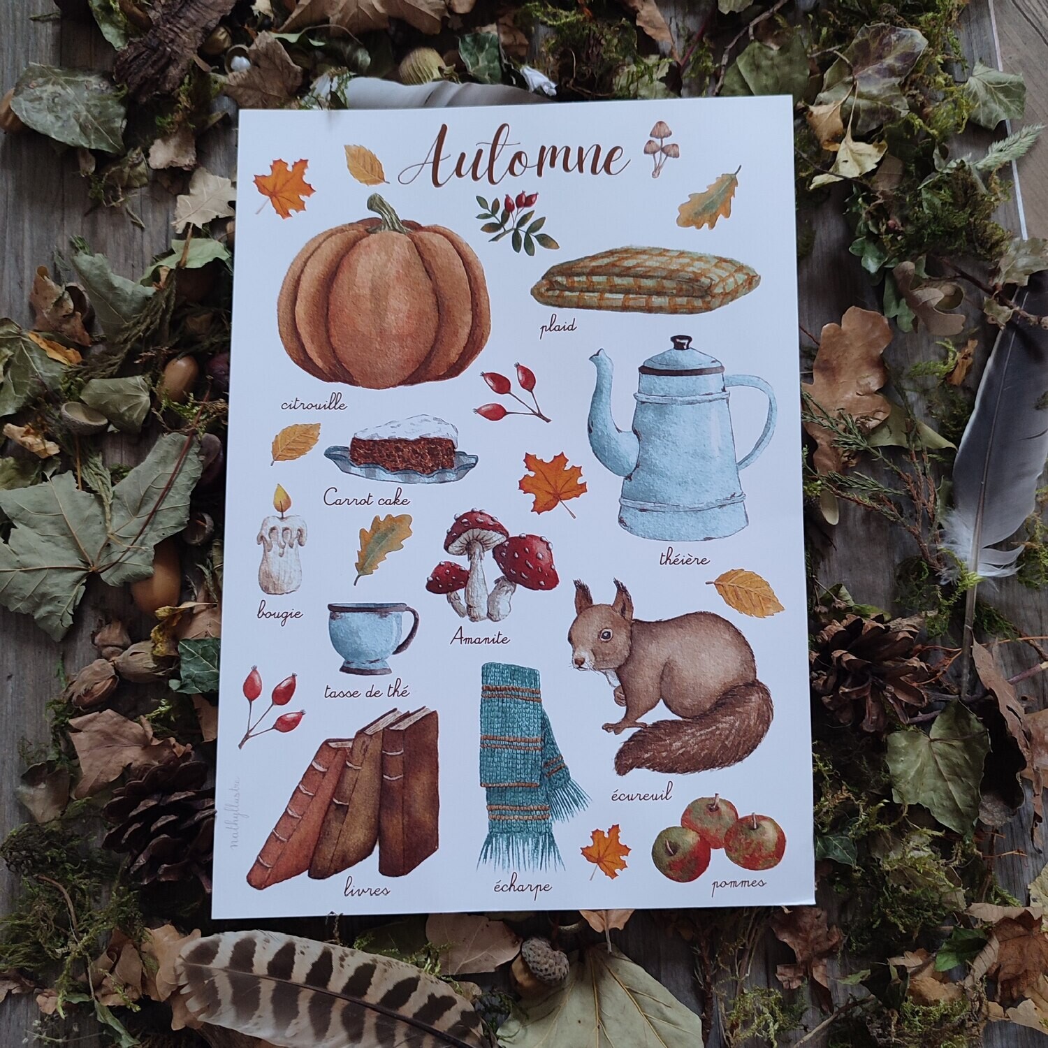 Affiche A4 - « Mes favoris d&#39;Automne»