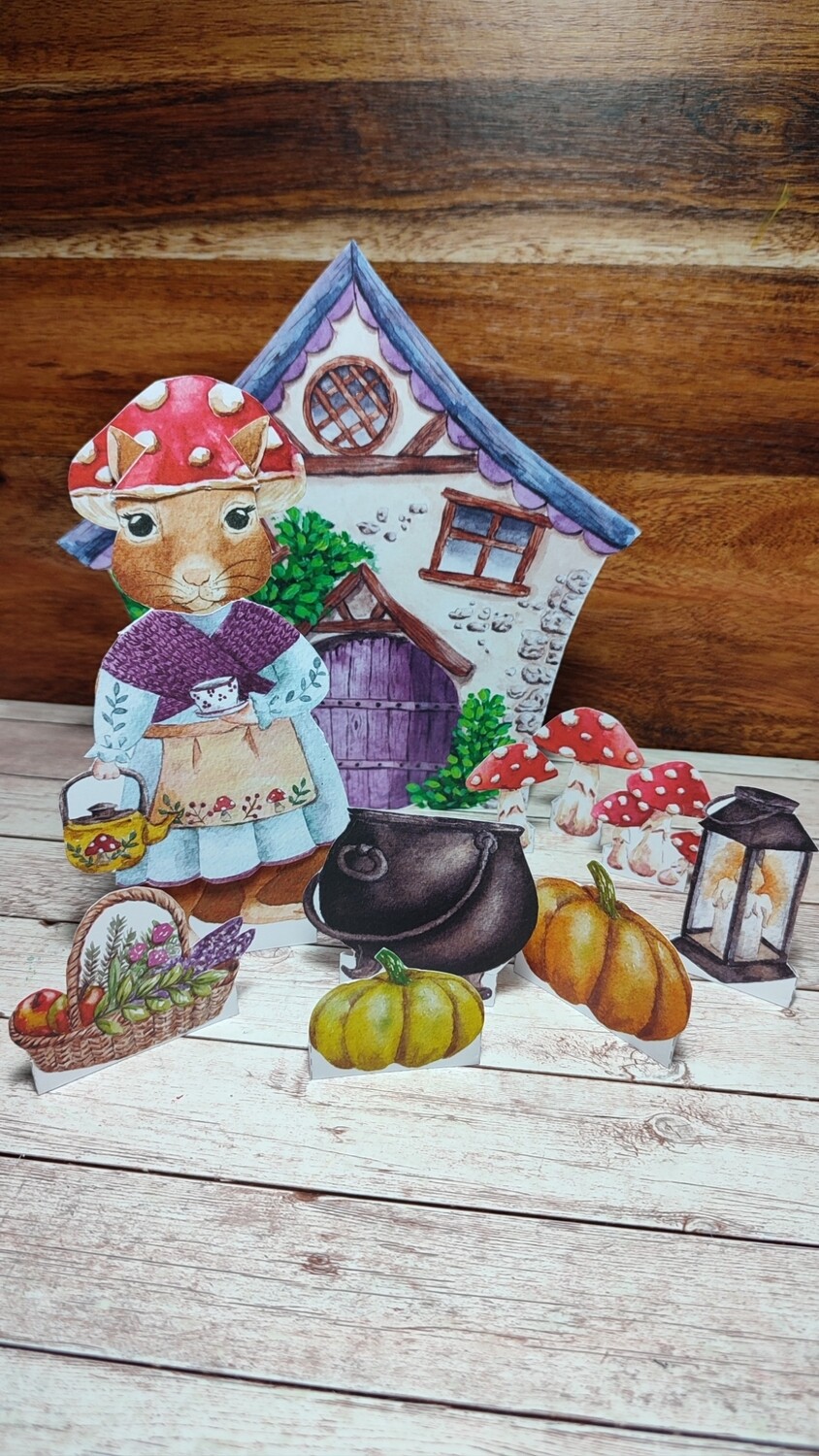 Jeanne l&#39;écureuil - poupée en papier