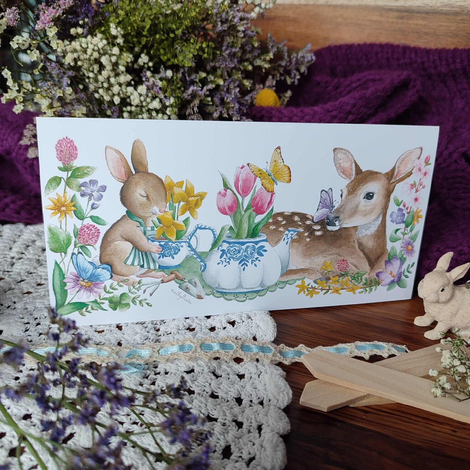 Carte 2 faces &quot;Printemps&quot;