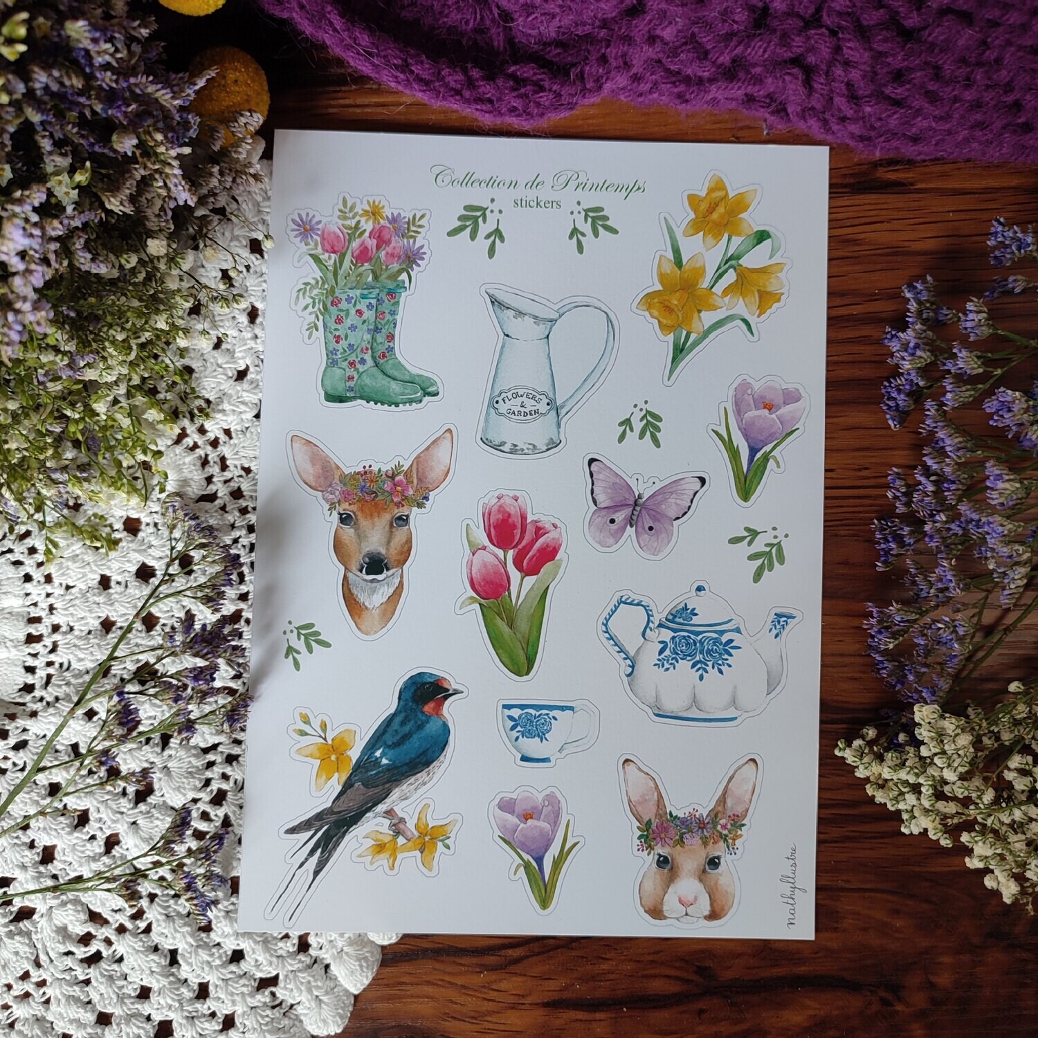 Planche de 12 Stickers