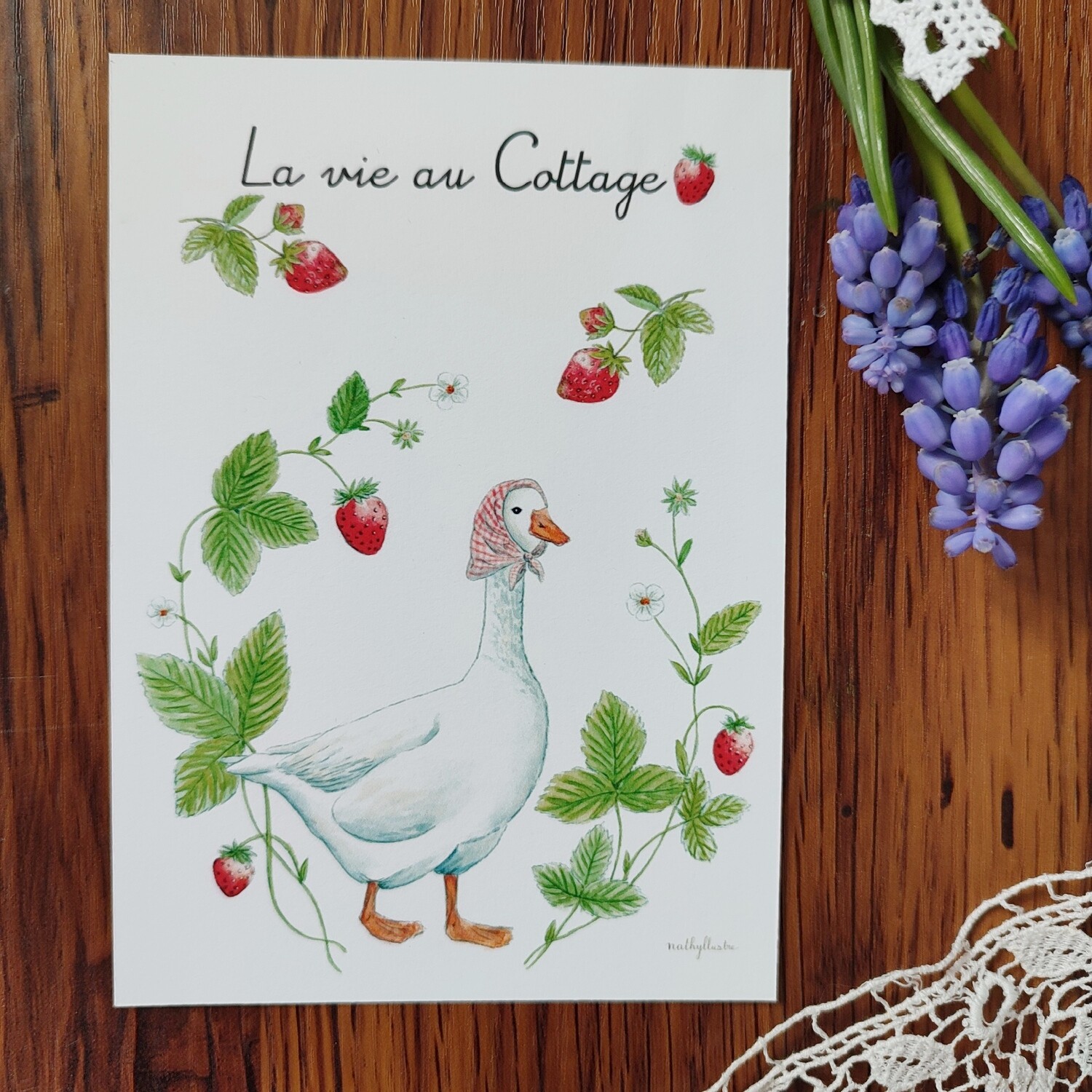 Carte A6 - &quot;La vie au Cottage&quot;