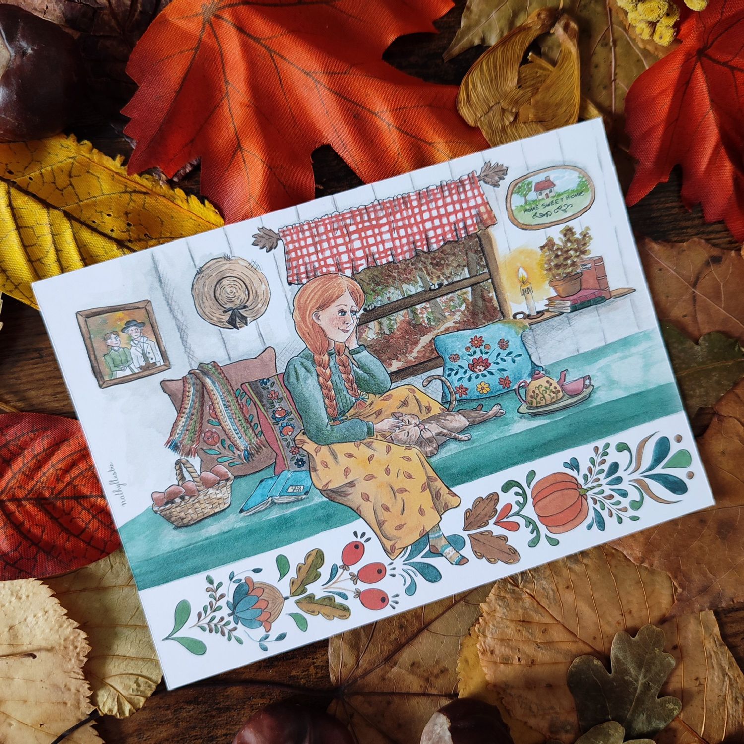 Carte A6 &quot;Journée d&#39;Automne&quot;