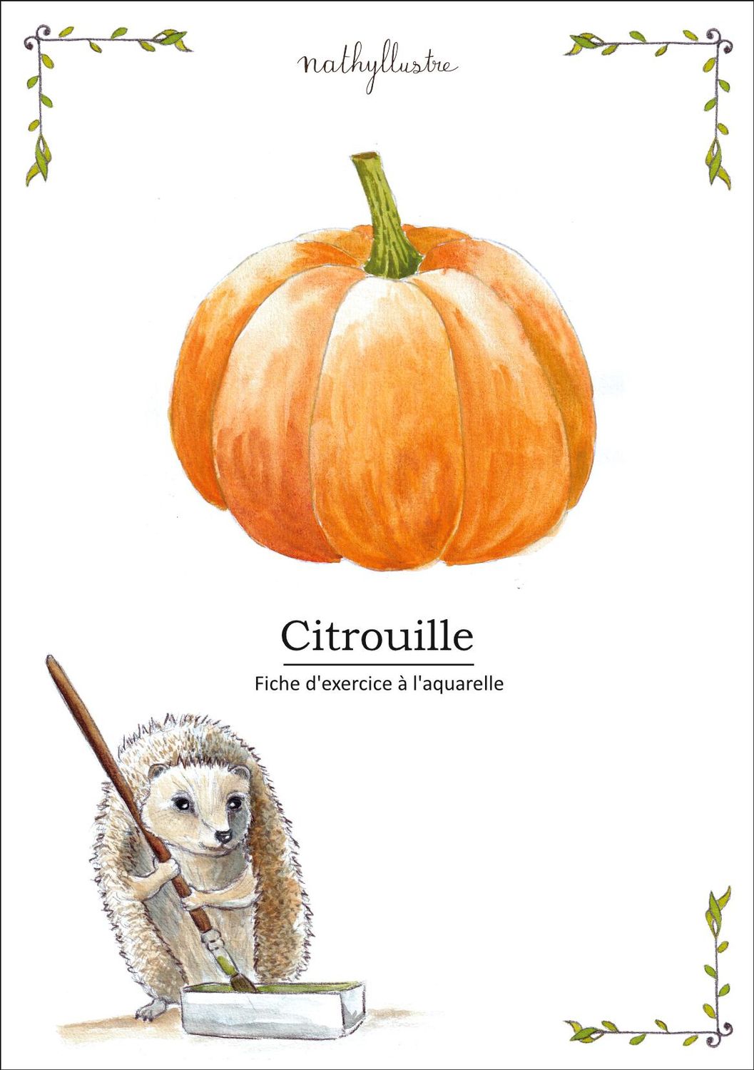 Fiche d&#39;exercice &quot;Citrouilles&quot; à télécharger
