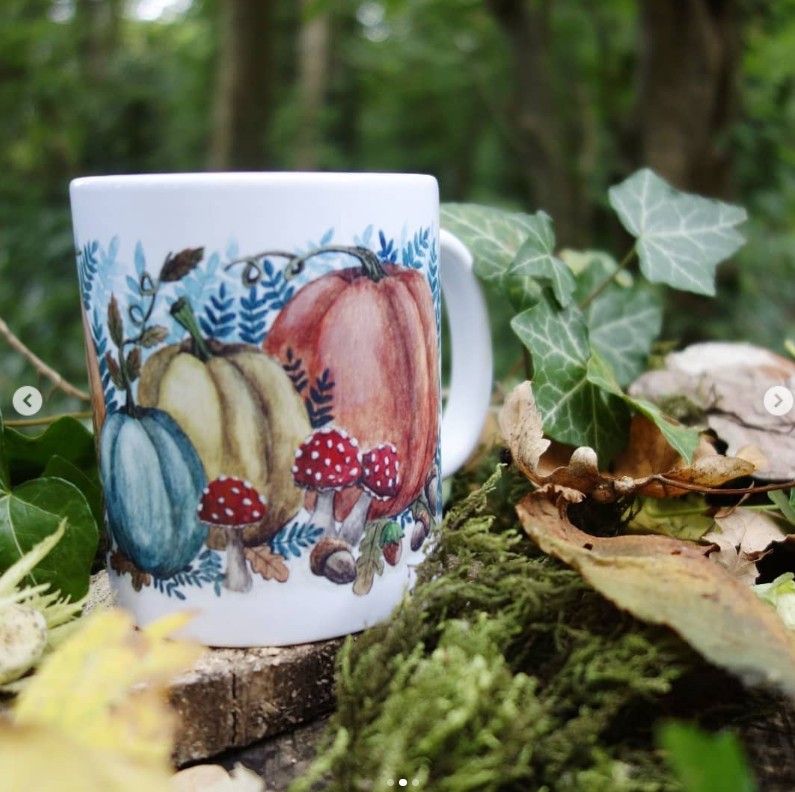 Mug "Citrouilles &amp; Ecureuil"