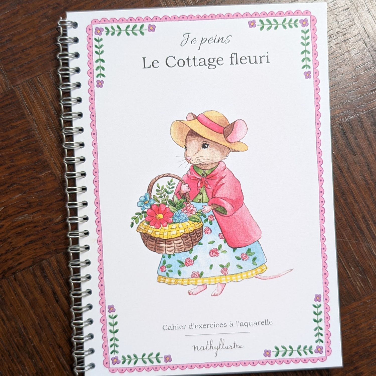 Cahier aquarelle "Le Cottage fleuri"