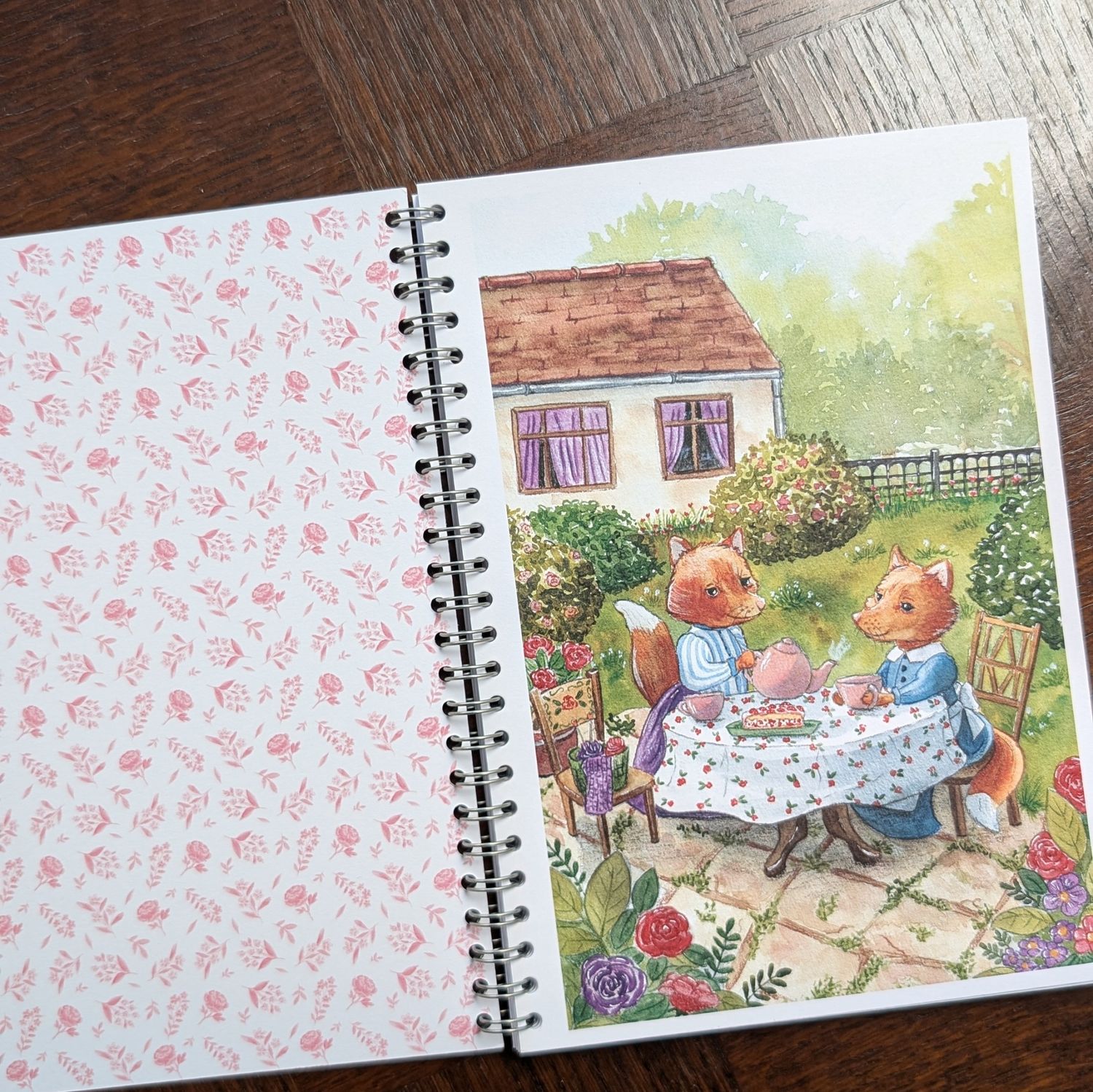 Cahier aquarelle "Le Cottage fleuri"