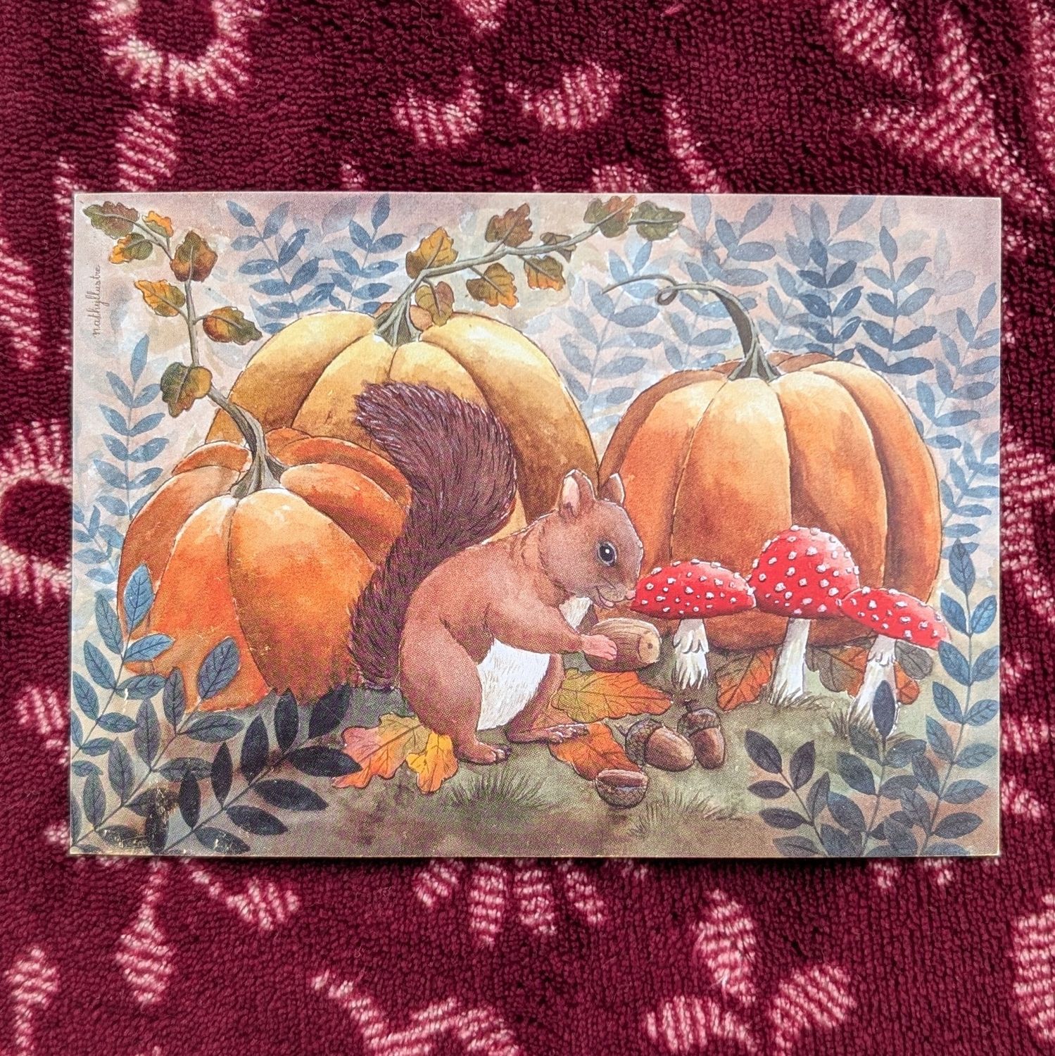 Carte "Citrouilles d'automne"