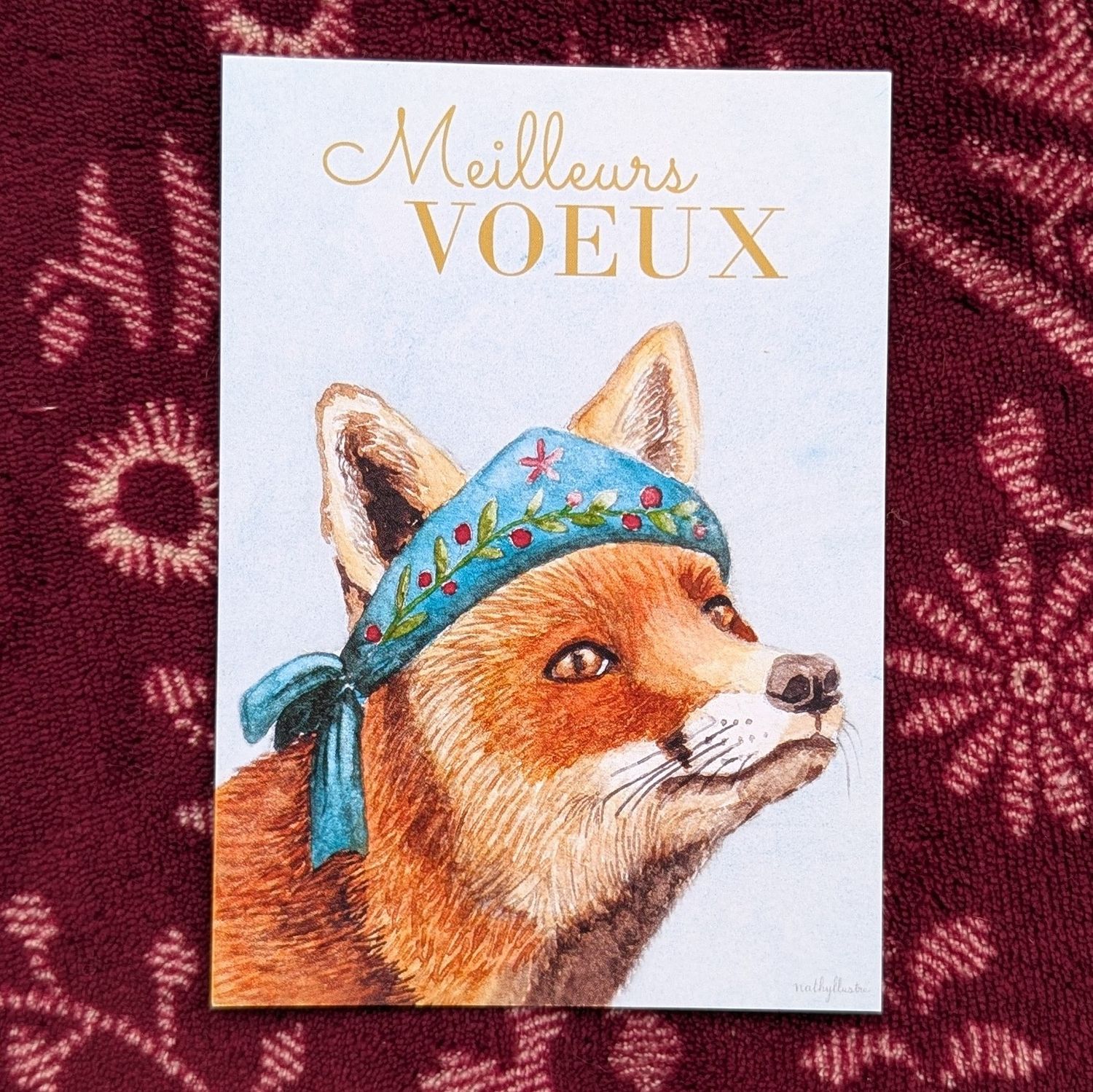 Carte "Meilleurs vœux Renard"
