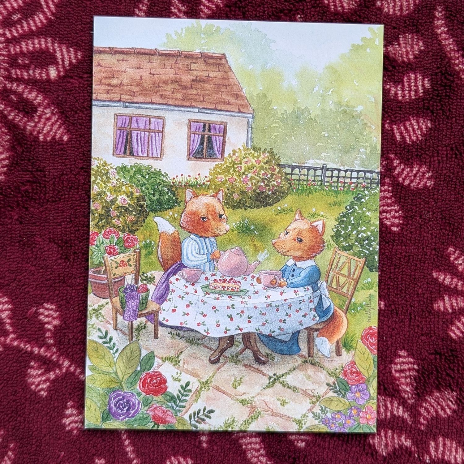 Carte "Tea time au jardin"