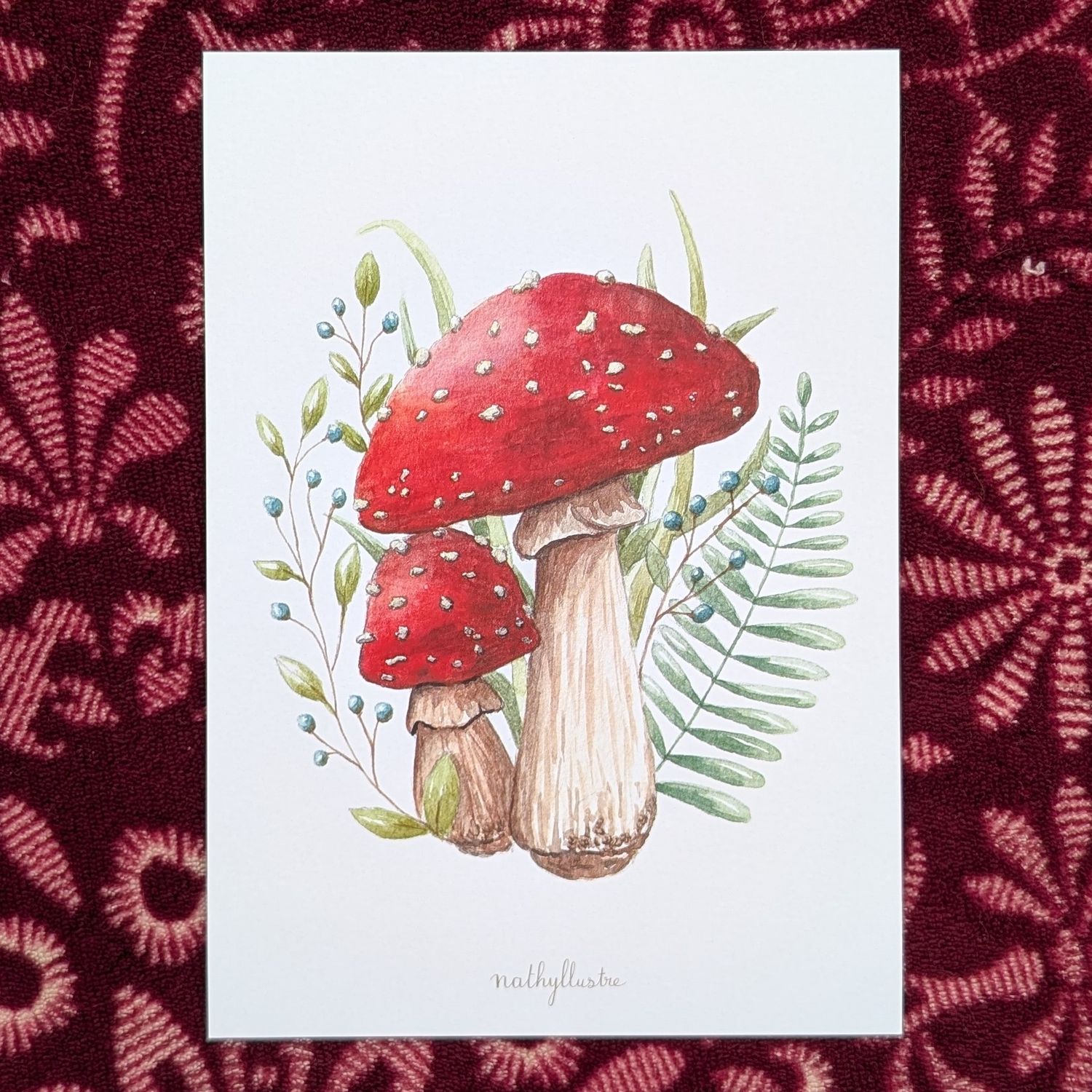 Carte A5 "Champignons"