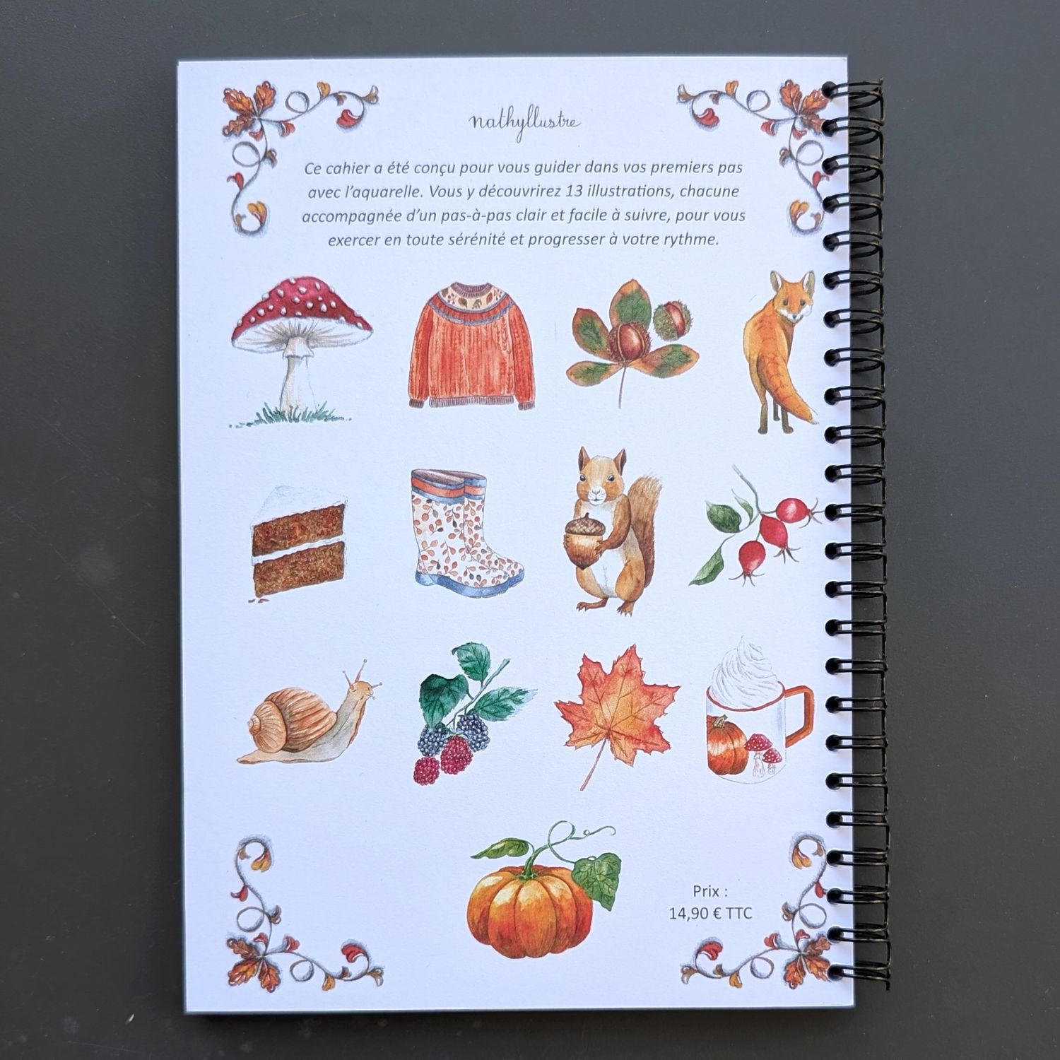 Cahier aquarelle "L'Automne"