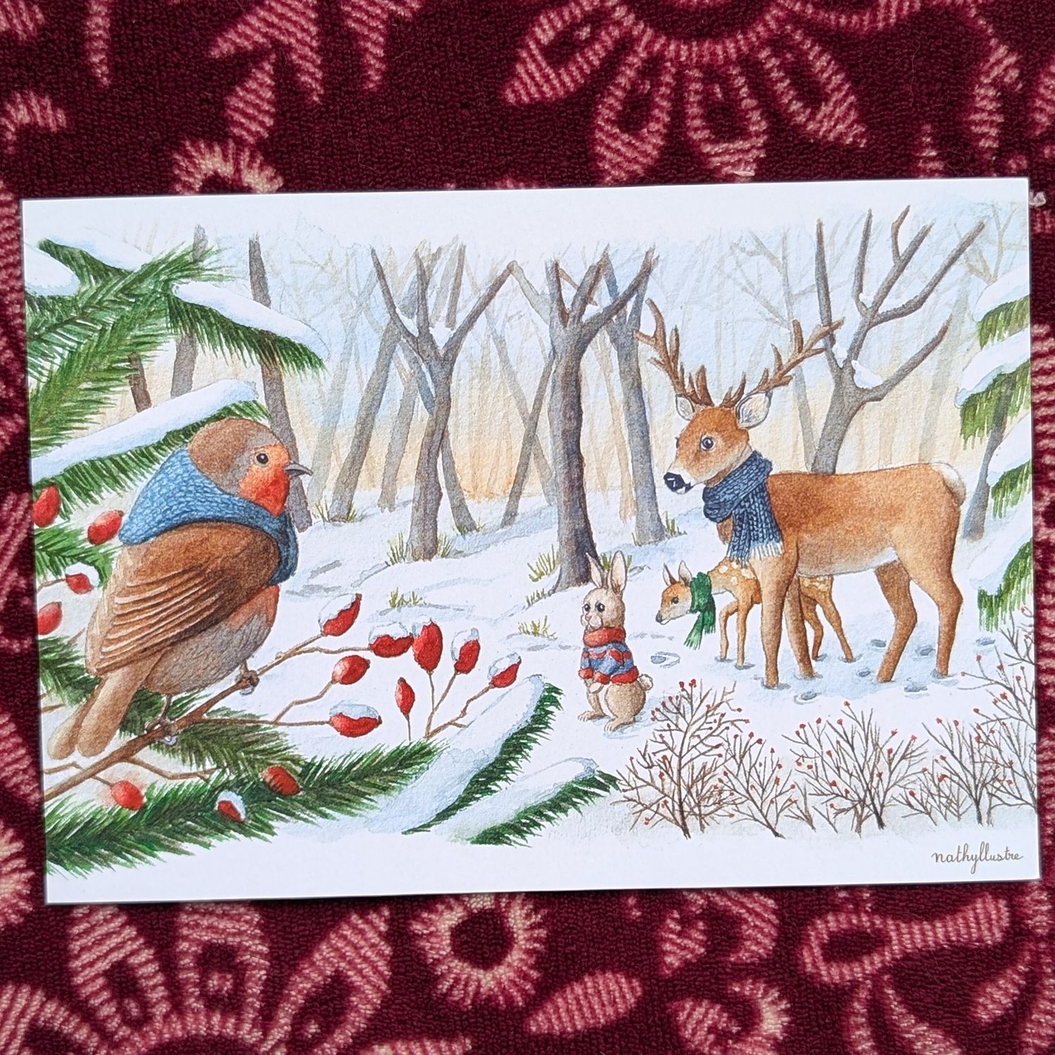Carte A5 "Hiver enchanté"