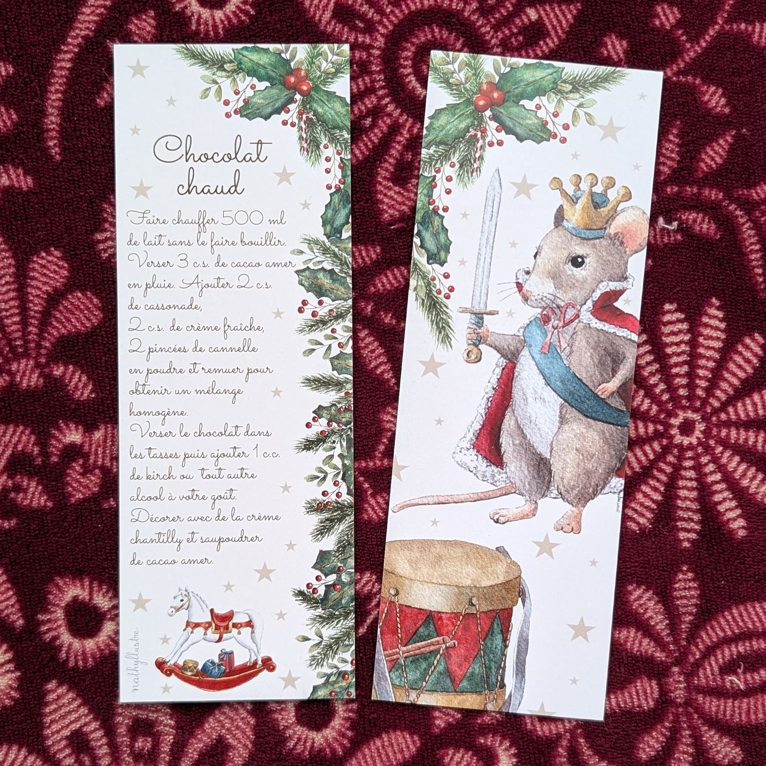 Marque page "Chocolat chaud du Casse-Noisette"