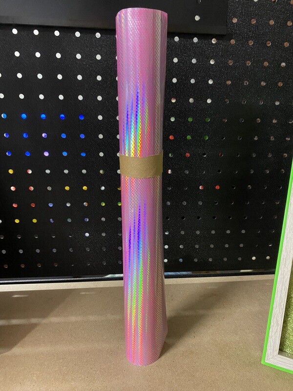 HTV Pink Rainbow Snake Skin Pattern (A4 Sheet)