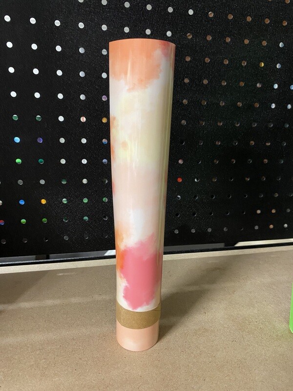 HTV Cloud Pink Yellow (1 Metre)