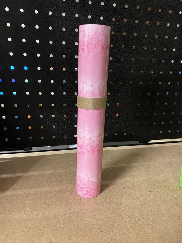 HTV Texture Rainbow Soft Pink (1 Metre)