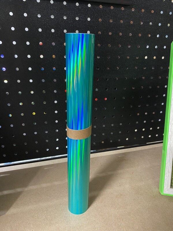 Permanent Glossy Holographic Mint (1 Metre)