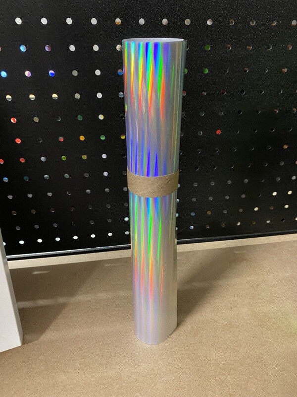 Permanent Glossy Holographic Silver (1 Metre)