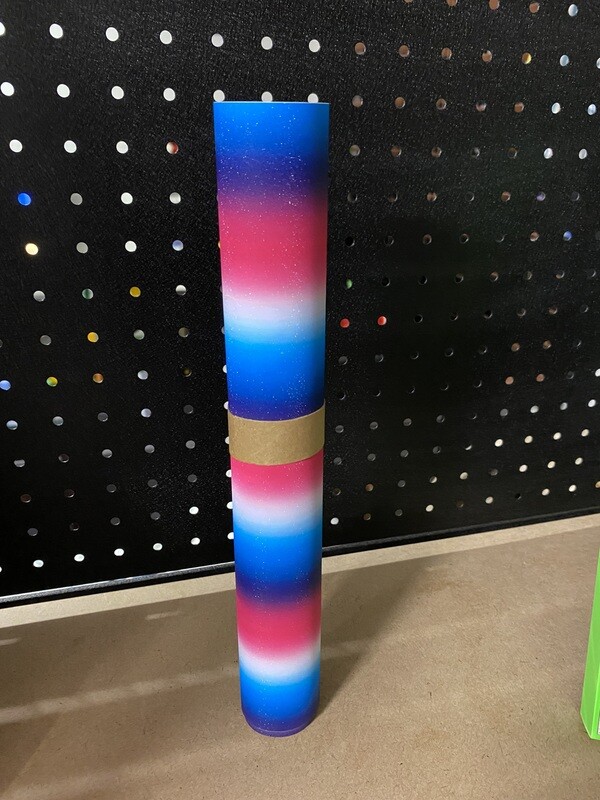 Permanent Pure Glitter Red Blue (1 Metre)