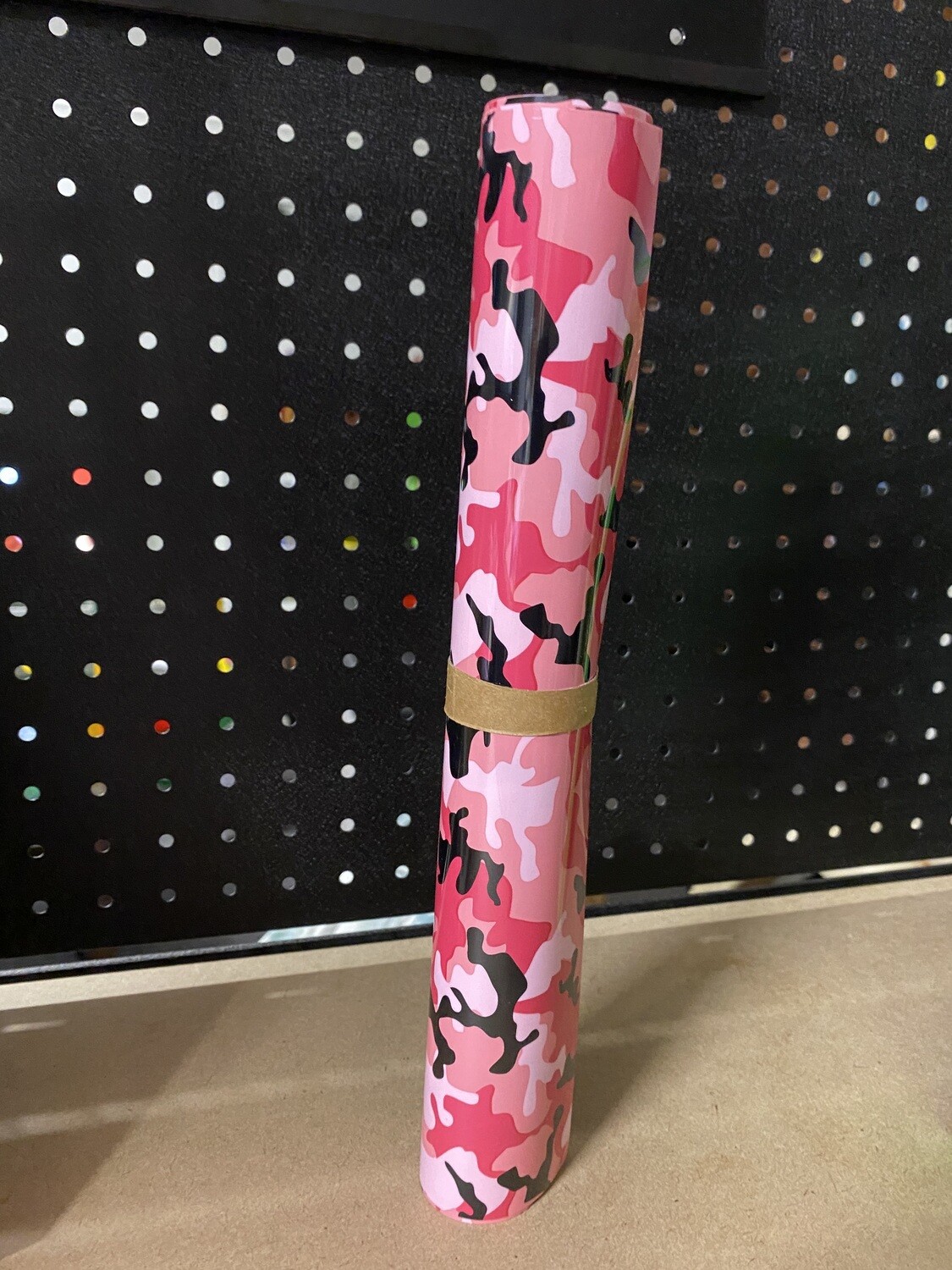 HTV Camo Pink Black (A4 Sheet)