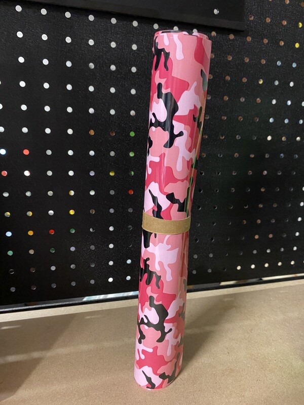 HTV Camo Pink Black (1 Metre)