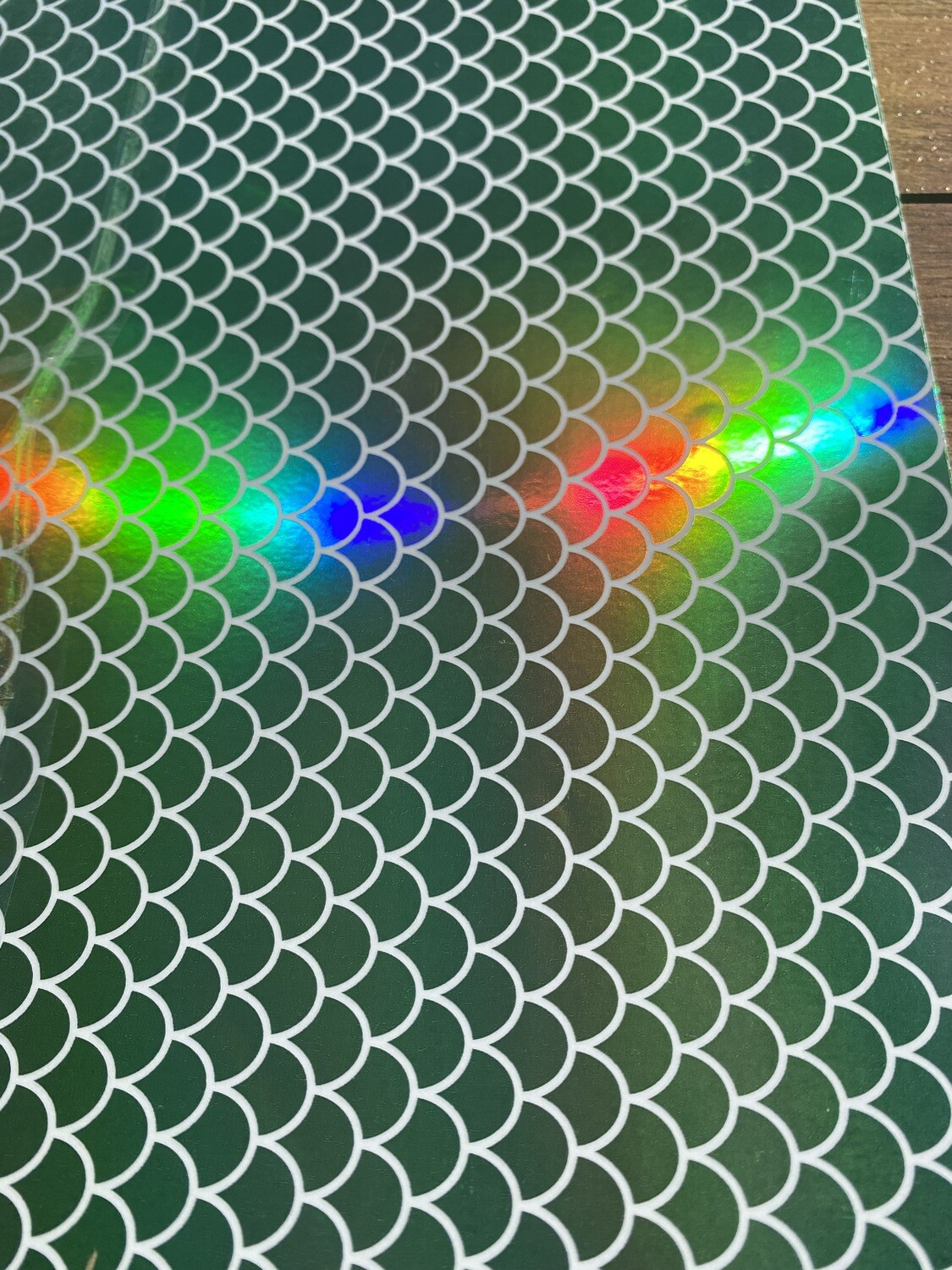 Permanent Sticker - Mint Holo Scales (30cmX30cm)