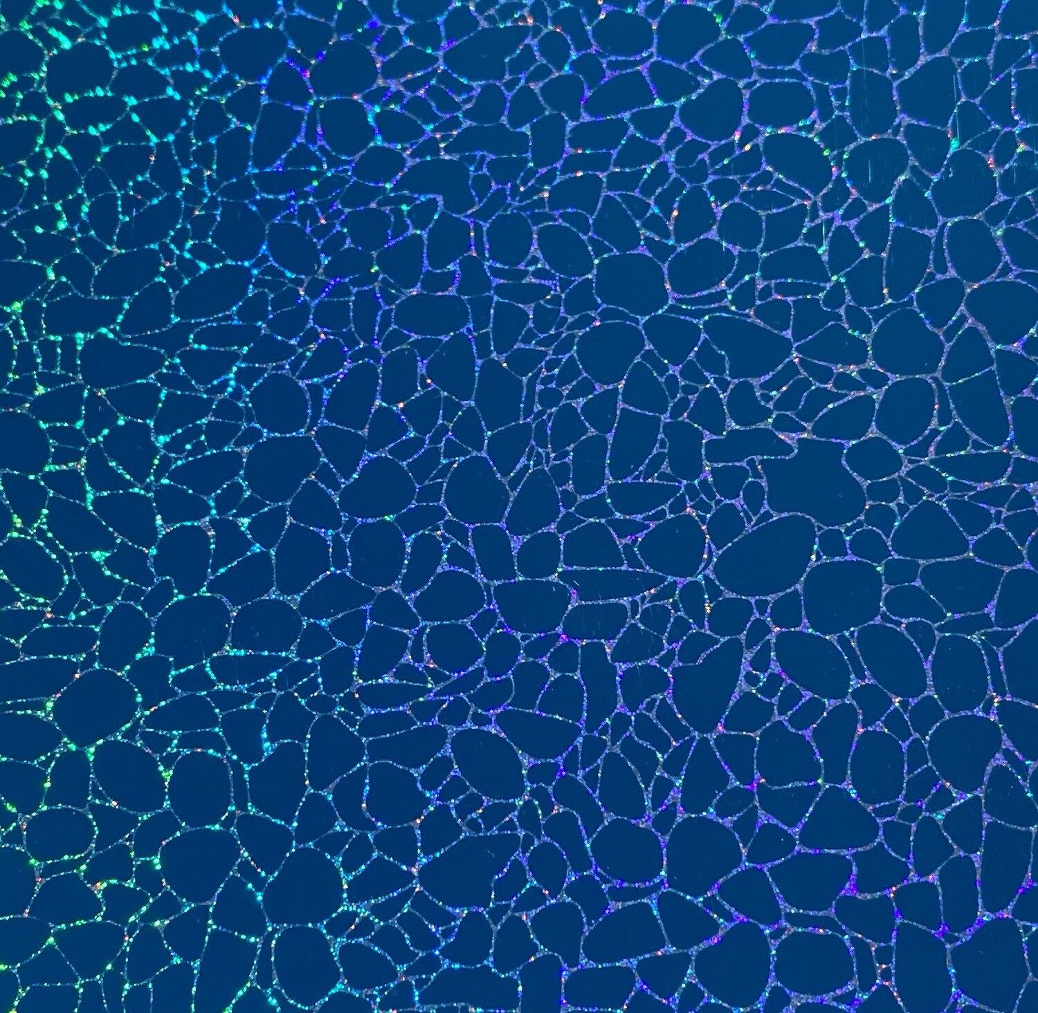 Permanent Sticker - Mint Crackle Holo (30cmX30cm)