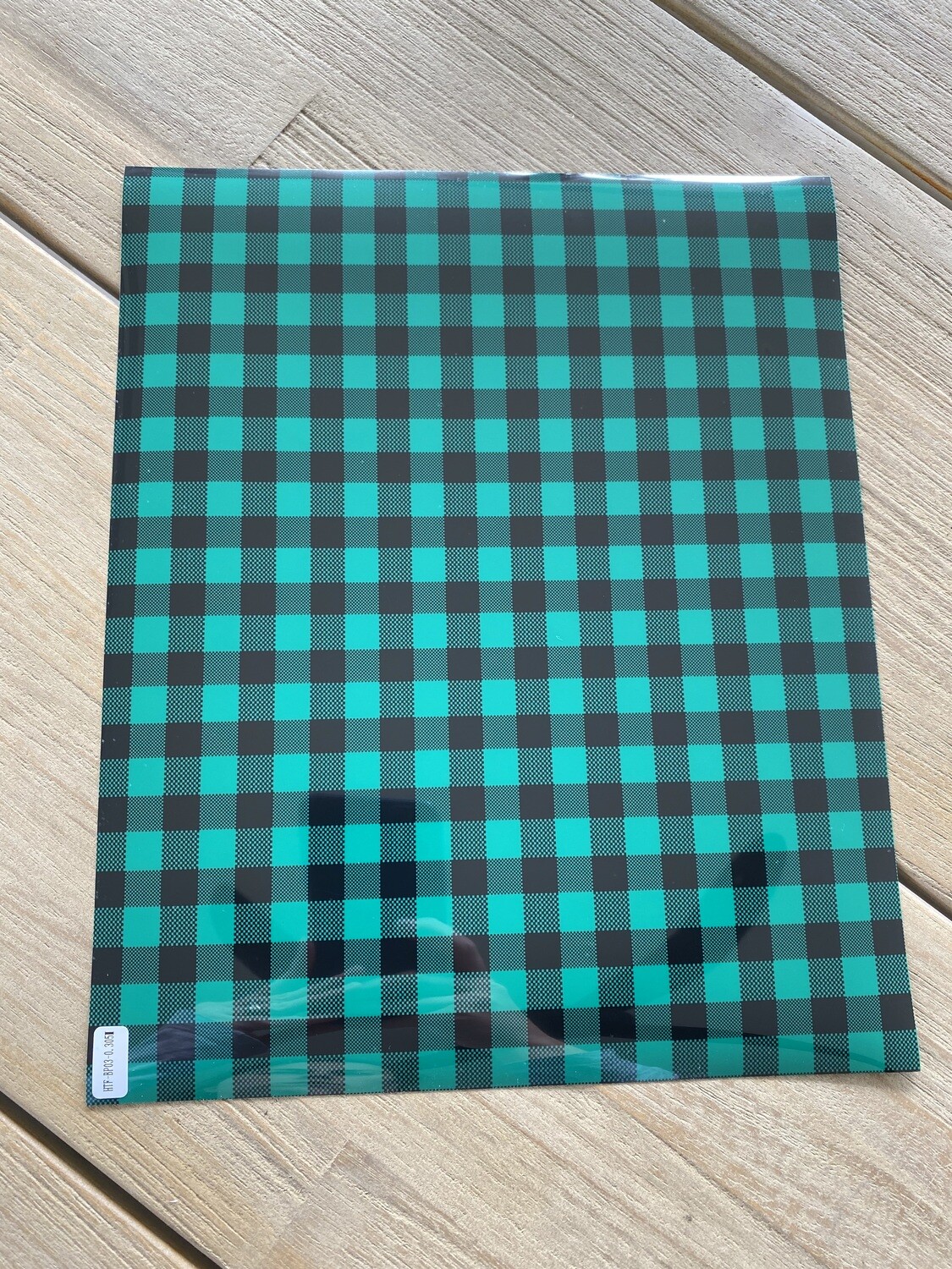 HTV - Plaid Green (25cm x 30cm)