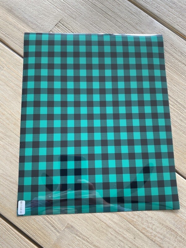 HTV - Plaid Green (25cm x 30cm)