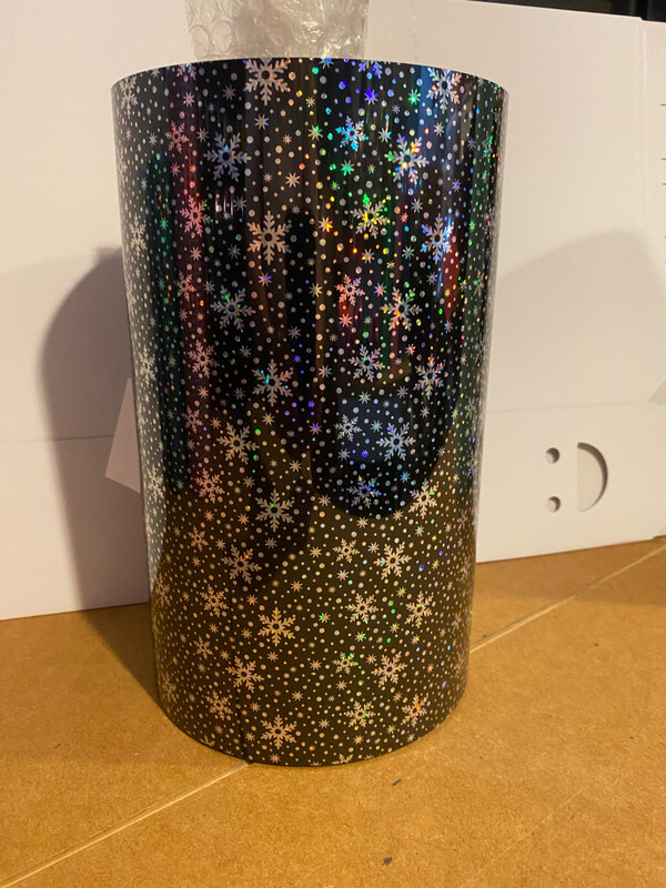 HTV - Snow Glitter Black (A4 Sheet)