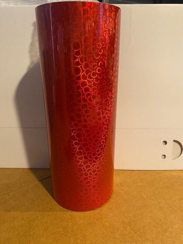 Permanent - Red Bubble Holographic (1 Metre)