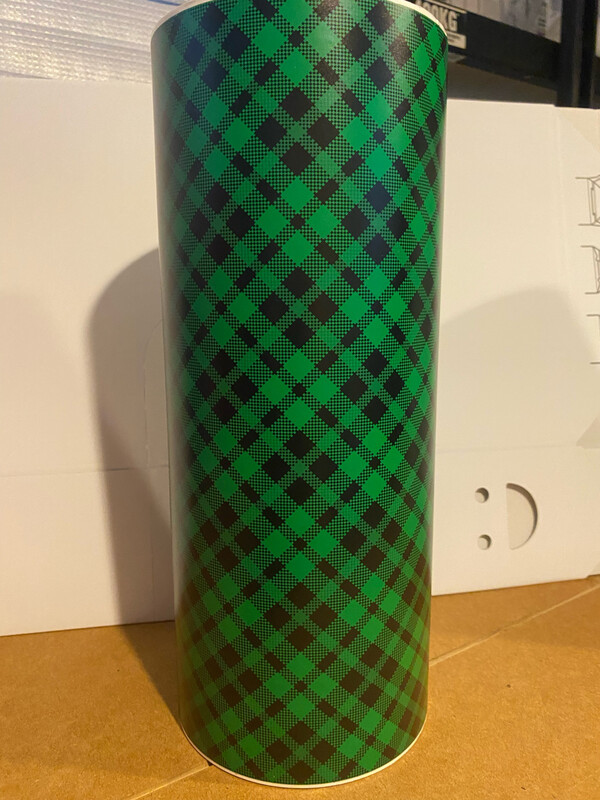 Permanent- Buffalo Plaid Black Green  (A4 Sheet)