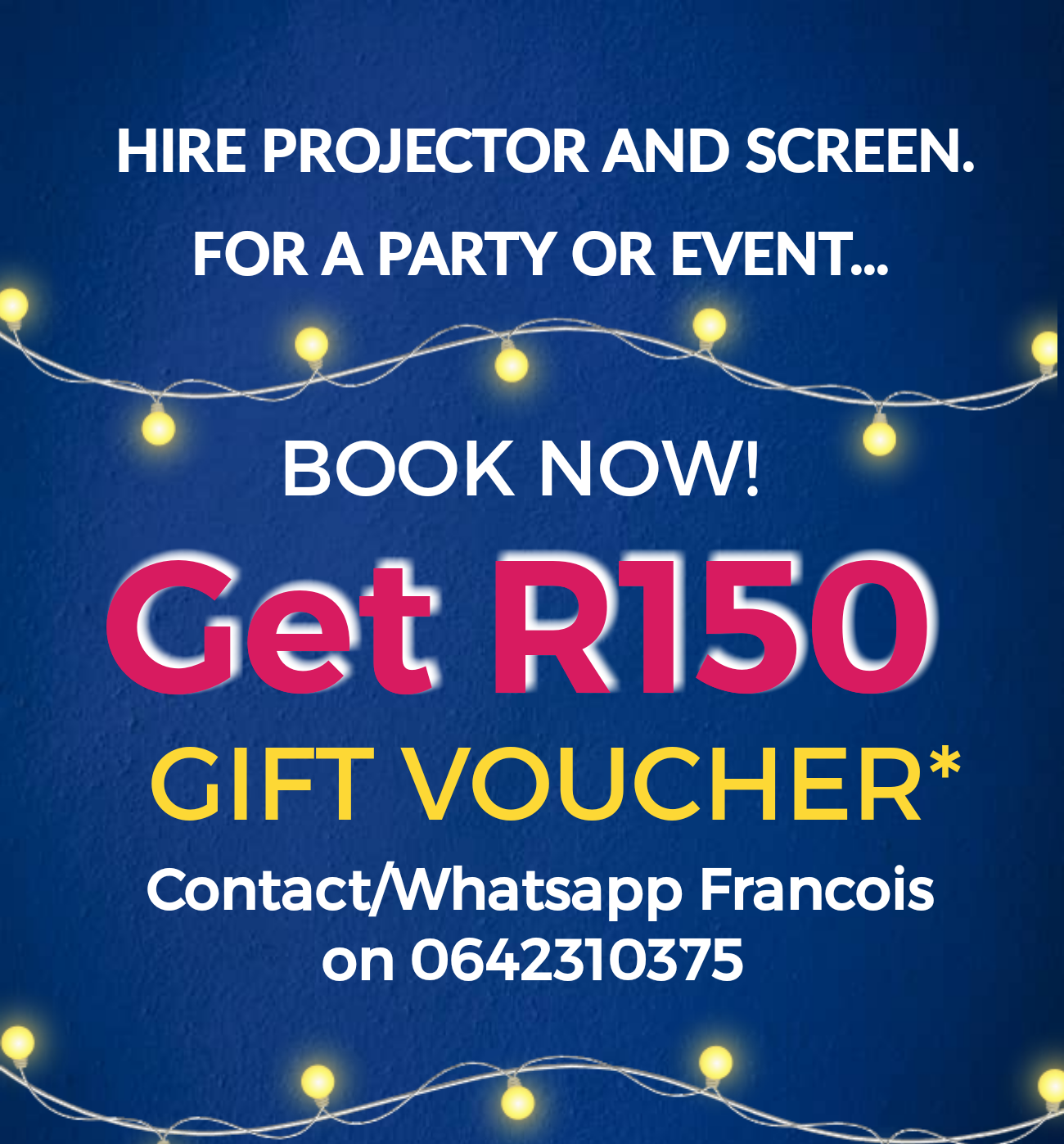 WANT TO HIRE THE PROJECTOR HIRE FOR PARTIES