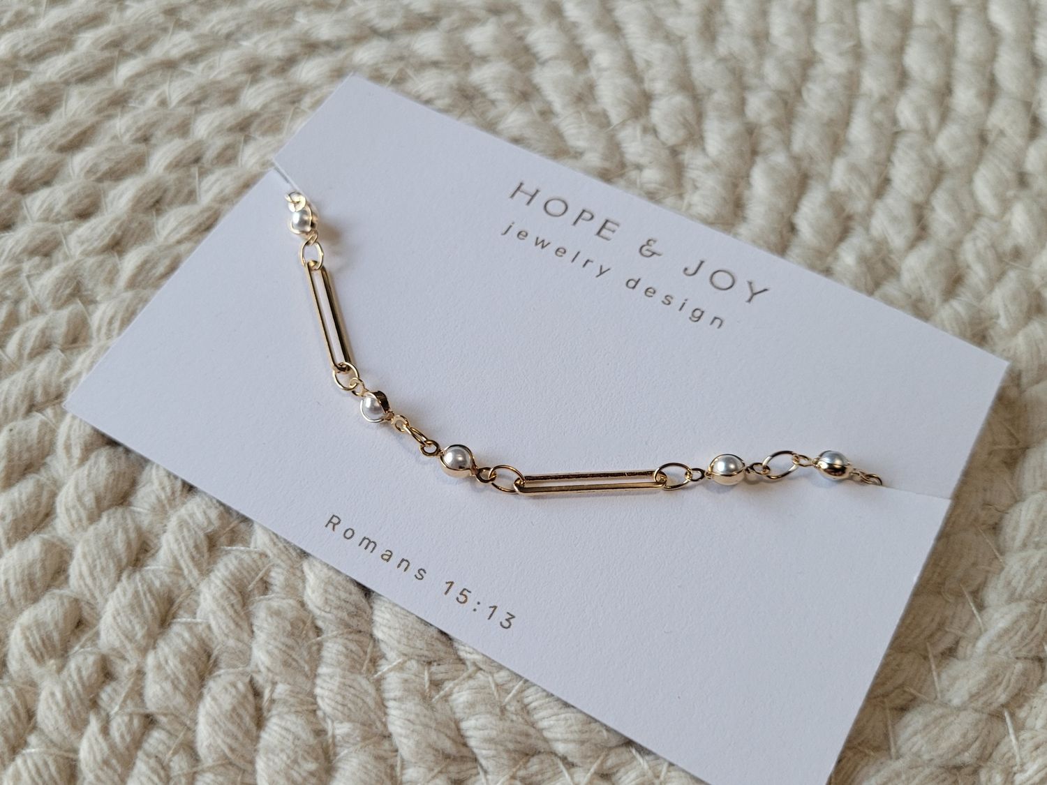 14k Gold-Plated Faux Pearl Bracelet