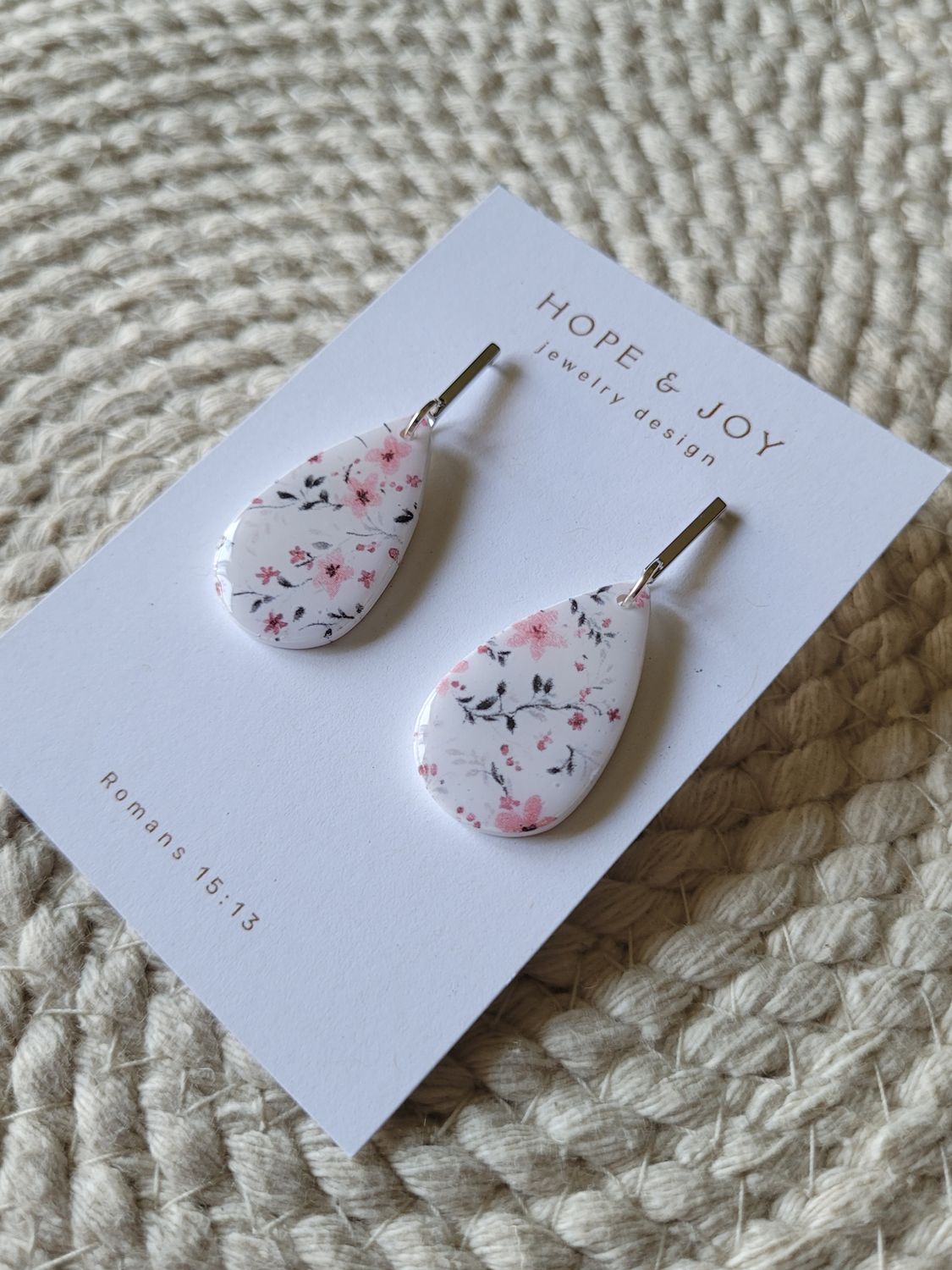 Pink Floral Dangle