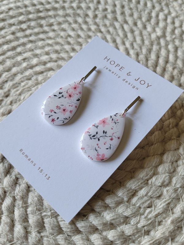 Pink Floral Dangle