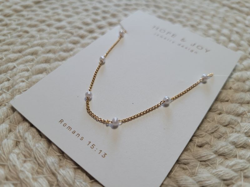 18k Gold-Plated Faux Pearl Necklace